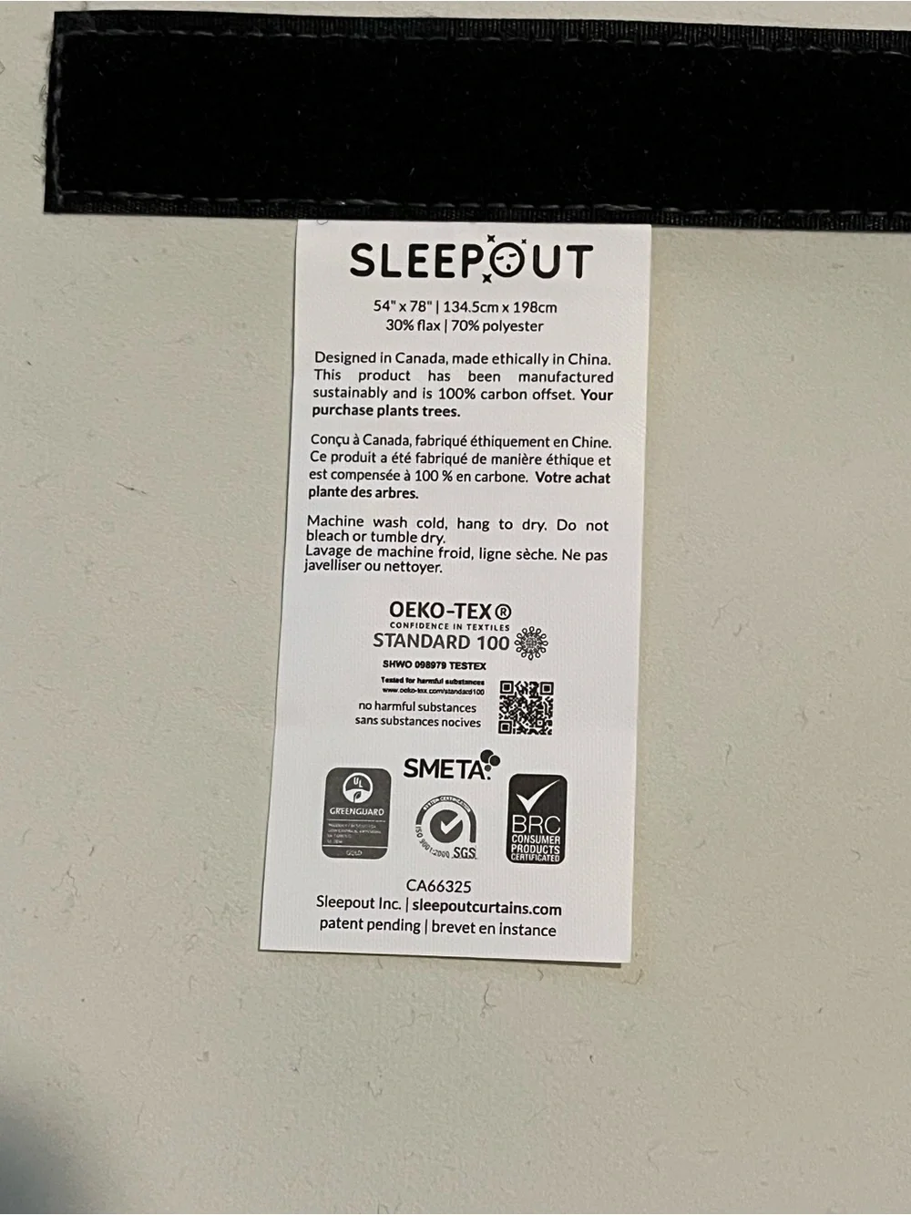Sleepout Portable Blackout Curtains